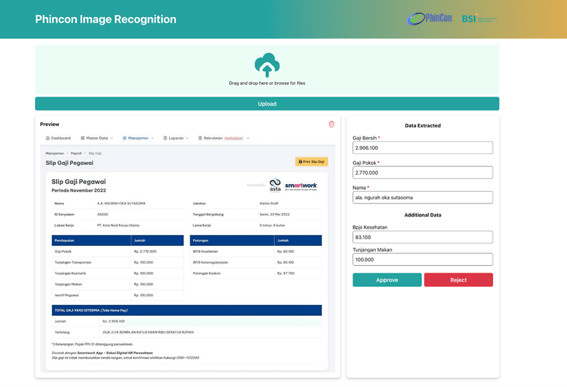 Document AI extractor